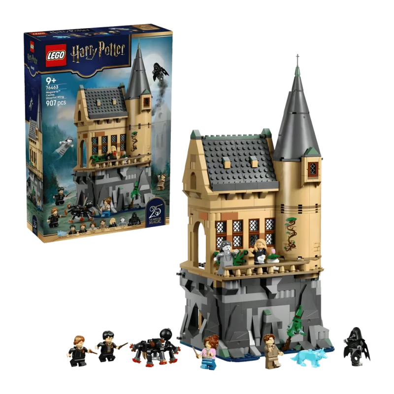 Set de construction LEGO Harry Potter Château de Poudlard Aile de l'Infirmerie 76463 907 pièces 9+ ans