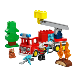 Jeu de construction LEGO DUPLO Camion de Pompiers avec Lance et Pompiers 10473 28 pièces 2+ ans