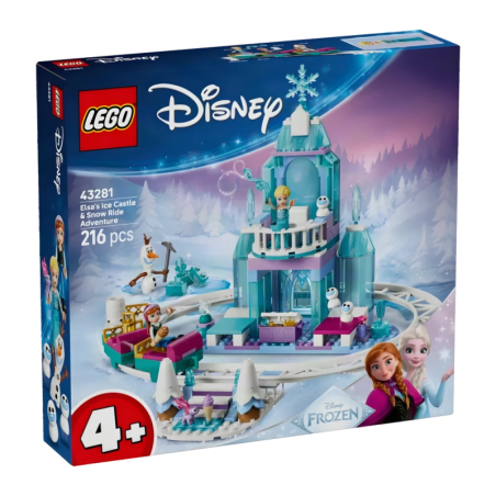 Set de construction LEGO Disney Princess 43281 Château de Glace d'Elsa et Aventure dans la Neige 216 pièces À partir de 4 ans