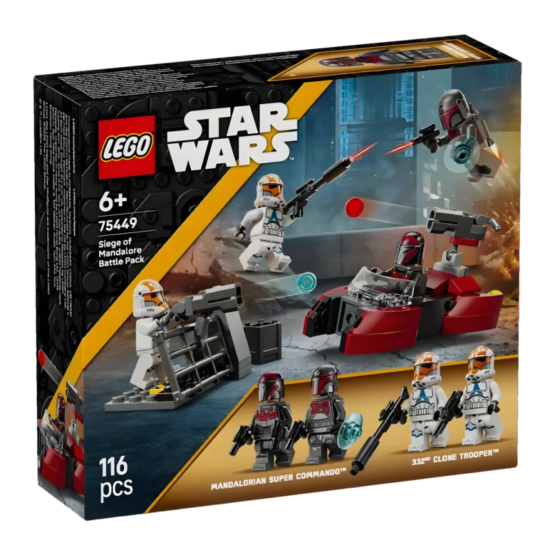 Set de construction LEGO Star Wars 75449 Siège de Mandalore 116 pièces 6+