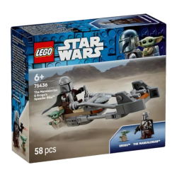 Set de construction LEGO Star Wars Moto Speeder du Mandalorien et Grogu 75436 58 pièces