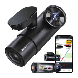 Vantrue N4 Pro Noir 4K GPS WiFi Vision nocturne Dashcam