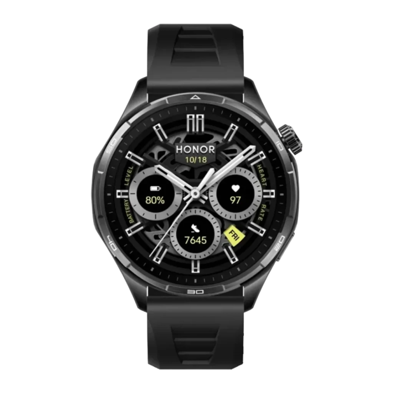 Honor Watch 6 46 mm Noir 1,46 pouces AMOLED GPS NFC Appels Bluetooth 35 jours 5ATM IP69