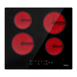 Plaque vitrocéramique Iseasy 5400W 4 zones Noir T4-04
