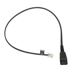 Câble pour casque Jabra QD vers RJ10 0,5 m Noir
