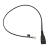 Câble pour casque Jabra QD vers RJ10 0,5 m Noir