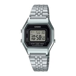 Casio Vintage Acier Inoxydable Batterie 5 Ans Résistante à l'eau LA680WEA-1EF