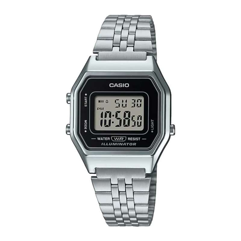 Casio Vintage Acier Inoxydable Batterie 5 Ans Résistante à l'eau LA680WEA-1EF