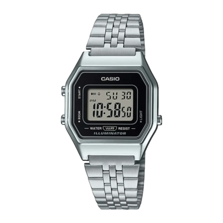 Casio Vintage Acier Inoxydable Batterie 5 Ans Résistante à l'eau LA680WEA-1EF