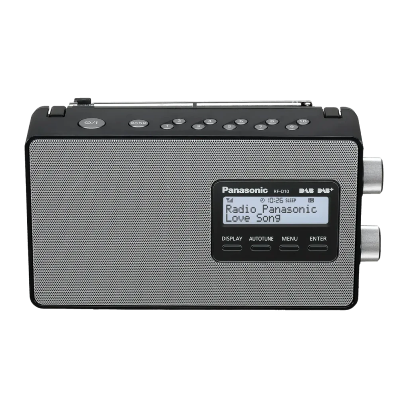 Panasonic RF-D10EG-K DAB, DAB+, FM AC/Batterie LCD Bluetooth Radio