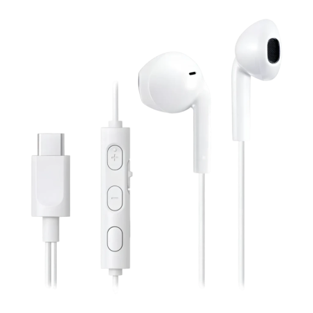 JVC HA-FR17UC USB-C Blanc In-Ear avec micro Écouteurs