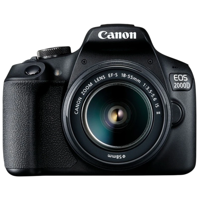 Canon EOS 2000D + EF-S 18-55 IS II stabilisateur Appareil photo reflex