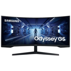 Samsung Odyssey G5 LC34G55TWWP Noir 34 pouces 2K VA 165Hz 1ms FreeSync Premium incurvé UltraWide Écran