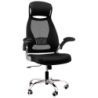 Powerbasics W2003 Noir avec Accoudoirs Rabattables Chaise de bureau