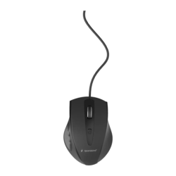 Gembird Noir Filaire USB MUS-4B-02 1200 DPI 4 boutons 76 g Souris ergonomique