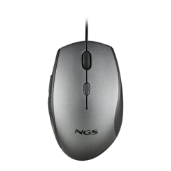 NGS Moth Gray 1600 DPI 5 boutons USB 66 g Souris ergonomique silencieuse