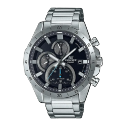 Casio Edifice EFR-571D-1AV Argent Noir Chronographe Analogique Batterie 3 ans 100 m