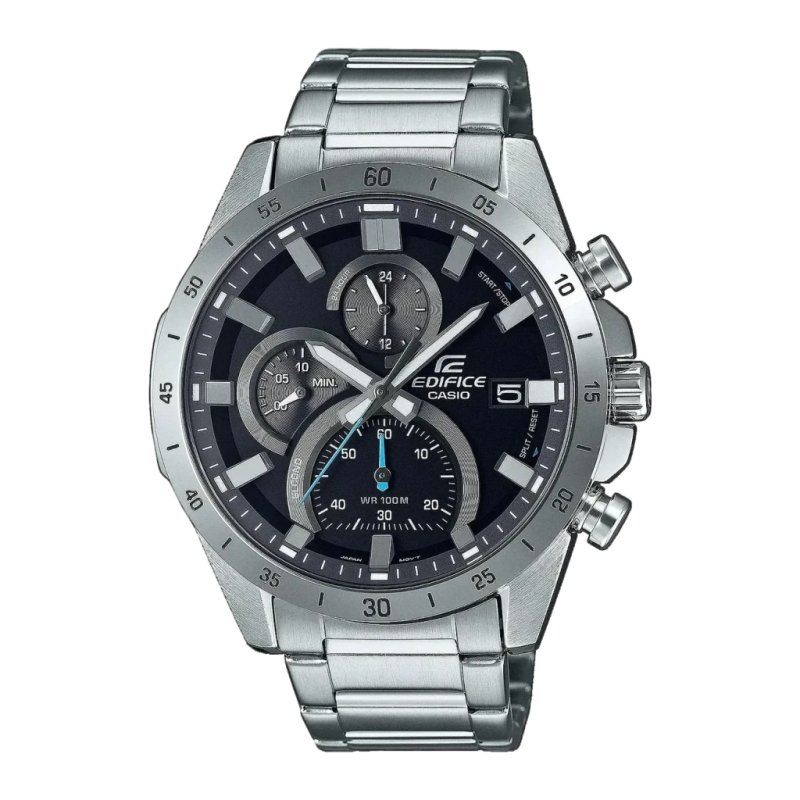Casio Edifice EFR-571D-1AV Argent Noir Chronographe Analogique Batterie 3 ans 100 m