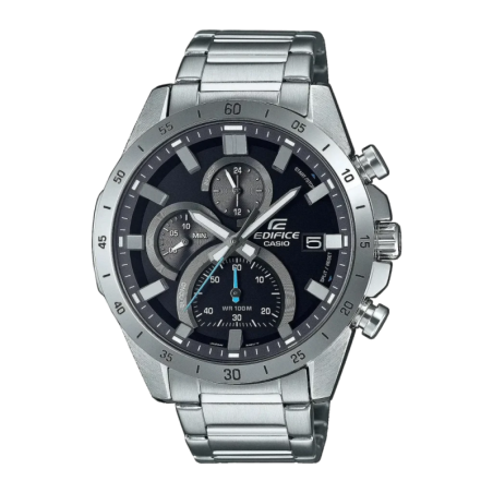 Casio Edifice EFR-571D-1AV Argent Noir Chronographe Analogique Batterie 3 ans 100 m