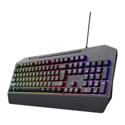 Trust GXT 836 Evocx Membrane RGB Espagnol Noir Clavier gaming