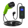 Chargeur de voiture électrique Qoltec 3,5kW Type 2 Câble 5m 52476 16A monophasé écran LCD prise Schuko IP65