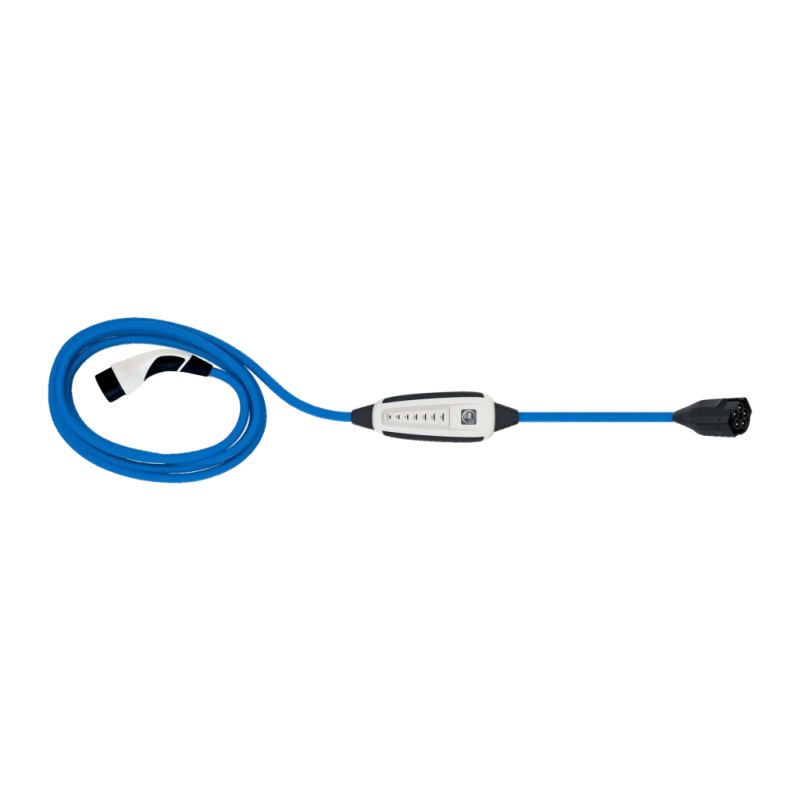 Chargeur de voiture électrique portable NRGkick Light Set Optimal Blanc 11kW Type 2 5m 16A