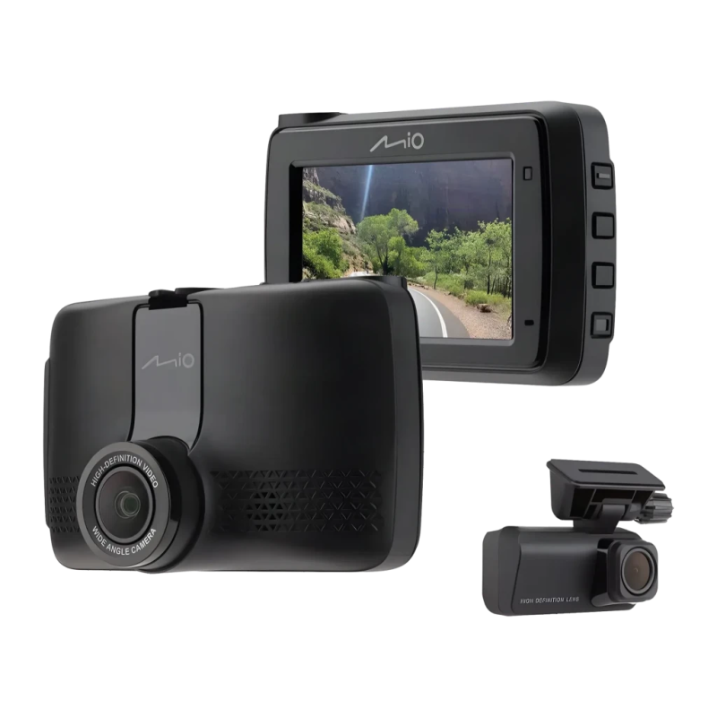 Mio MiVue 903WD Pro 2CH 2,5K 60fps HDR GPS arrière Full HD vision nocturne mode parking Dashcam