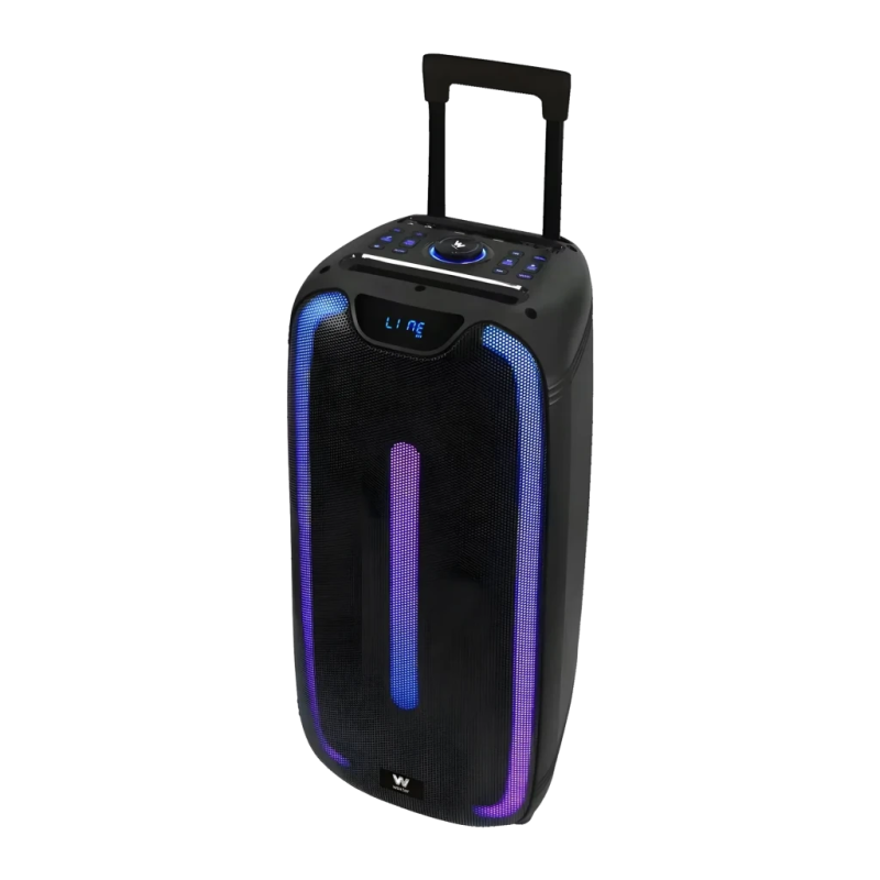 Woxter Rock'n'Roller ST Noir 100W 5h 4500mAh FM USB MicroSD lumières LED Enceinte de fête Bluetooth