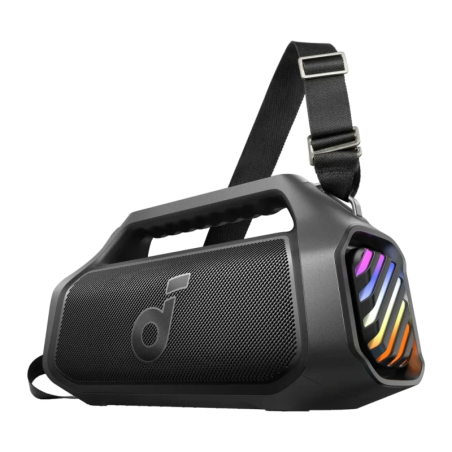 Anker Soundcore Boom 2 Plus Noir 140W 20h lumières LED entrée AUX Enceinte Bluetooth 5.3