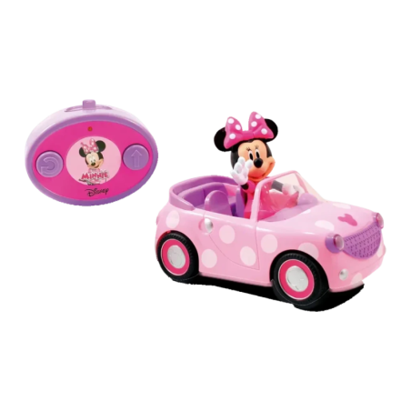 Voiture Jada Minnie Mouse Roadster RC 19 cm Rose 1:18 2,5km/h Piles incluses