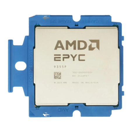 AMD EPYC 9355P 32 cœurs Socket SP5 Plateau 64 threads 4,4GHz Processeur