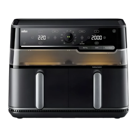 Braun TwinCook 5 10L Double panier 2800W Noir 20 programmes écran tactile Friteuse à air