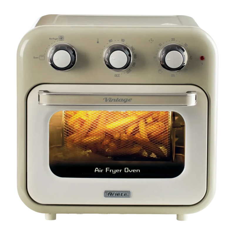 Ariete Vintage 16L 1400W Fenêtre de Visualisation Beige 4632/03 Friteuse à air