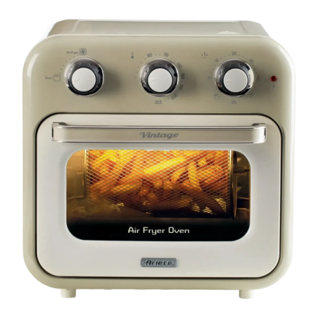 Ariete Vintage 16L 1400W Fenêtre de Visualisation Beige 4632/03 Friteuse à air