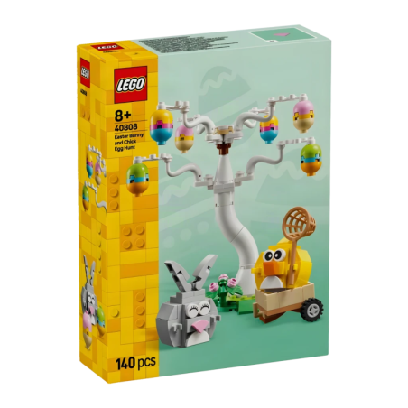 Set LEGO Icons Lapin de Pâques et Chasse aux Œufs 40808 140 pièces À partir de 8 ans