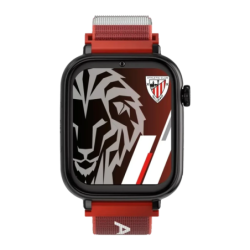 SaveFamily Plus Édition Athletic Club Bilbao Noir 1,85 pouces Appels SOS GPS Montre connectée