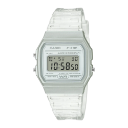 Casio F-91WS-7 Collection Argenté/Blanc Batterie 7 Ans Résistante à l'eau