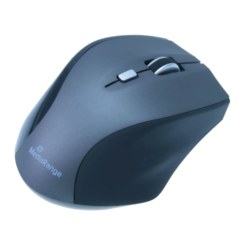 MediaRange Noir/Gris MROS203 5 boutons 2,4GHz 60 g Souris sans fil ergonomique