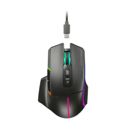 Mars Gaming 12000 DPI Noir MMW-VECTOR 7 boutons Bluetooth + 2,4GHz Souris sans fil