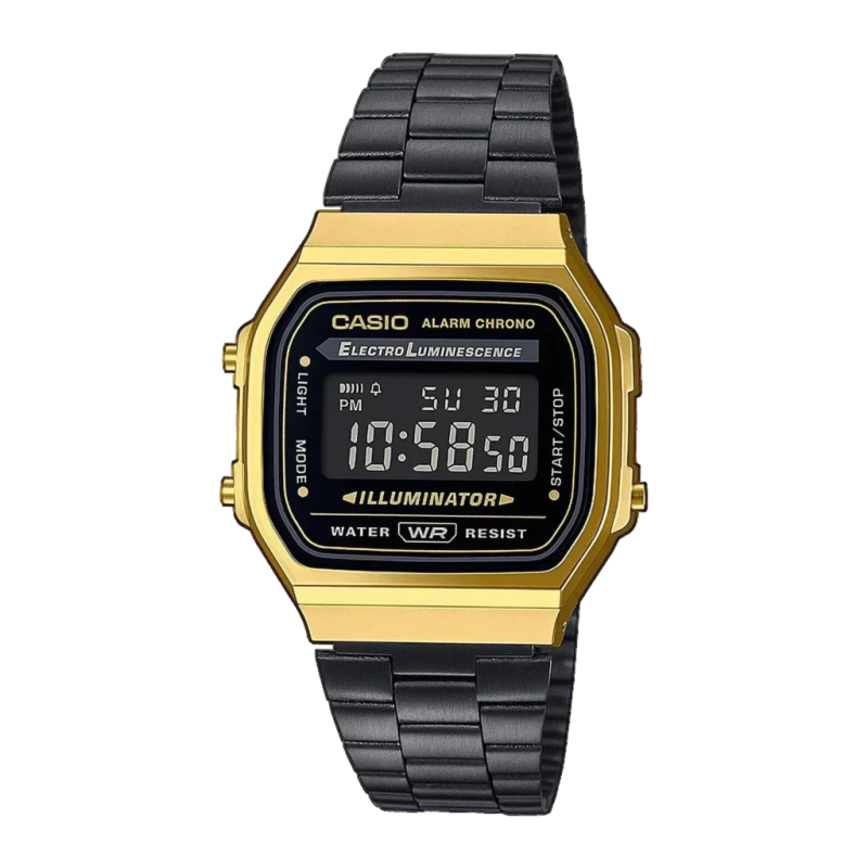 Casio Vintage A168WEGB-1BEF Batterie 7 Ans Résistante à l'eau