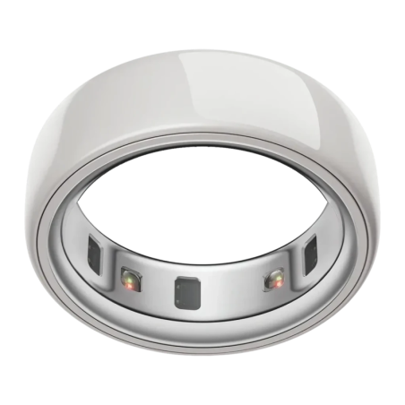 Oura Ring 4 Ceramic Taille 10 Blanc Cloud Bluetooth Bague connectée