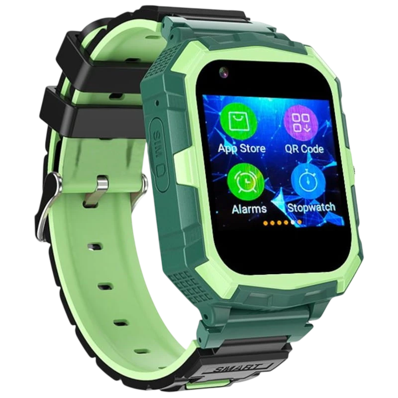 T32C 4G Vert 1,4 pouces IPS GPS IP67 Smartwatch pour enfants - Montre connectée