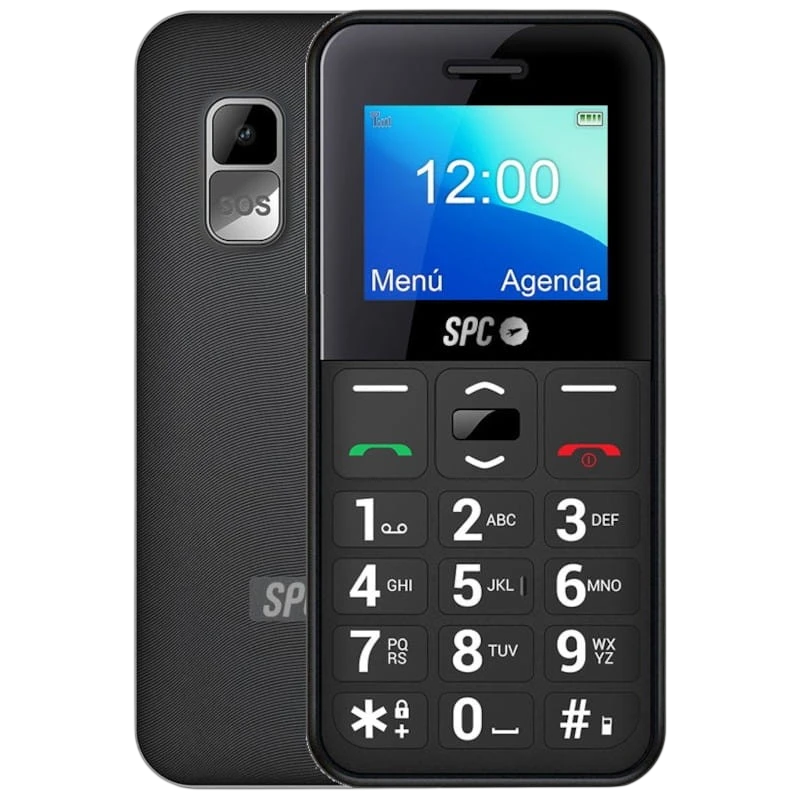 SPC Fortune 2 4G Noir 1,77 pouces Édition Pocket Téléphone portable basique