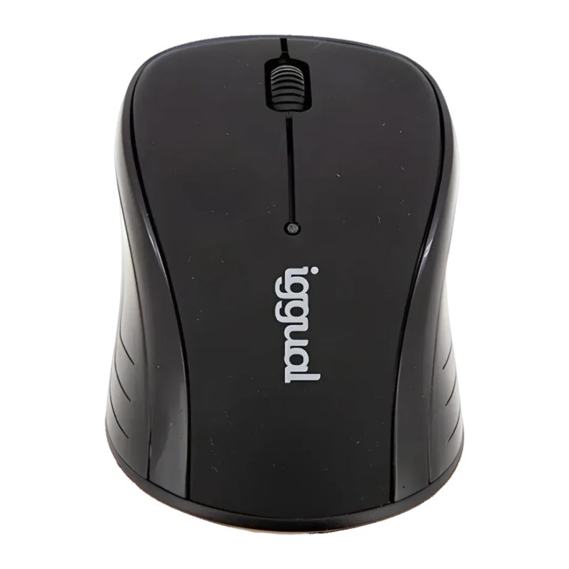 iggual WOM Basic 1600 DPI Noir 3 boutons 2,4GHz Souris sans fil