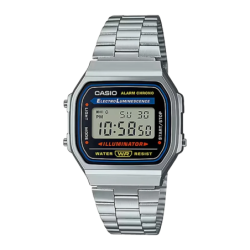 Casio A168WA-1WDF Chronographe Alarme Calendrier 7 Ans 3ATM Montre numérique