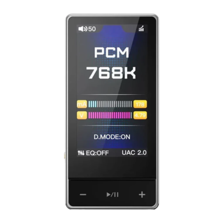 FiiO QX13 Titanium Gold 5510268 DSD512 4,4mm Équilibrée 32bit/768kHz USB-C DAC portable