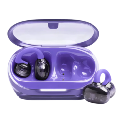 JBL Soundgear Clips Open-Ear Pourpre TWS Bluetooth 5.4 32h IP54 Multipoint Écouteurs sans fil