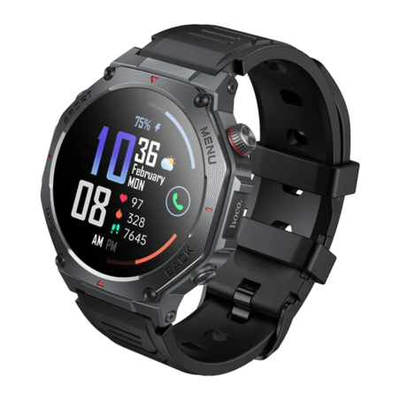 Hoco Y37 Call 1,43 pouces AMOLED GPS Appels Bluetooth Fréquence cardiaque SpO2 Sommeil 7 jours 3ATM Smartwatch