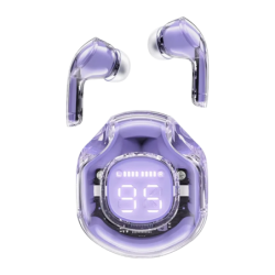 Acefast T8 Crystal Purple TWS In-Ear Bluetooth 5.3 30h IPX4 Écouteurs sans fil