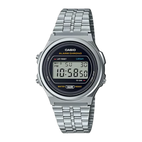 Casio Vintage A171WE-1AEF Batterie 7 Ans Résistante à l'eau